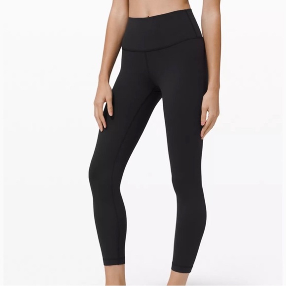 Lululemon Wonder Under Black Leggings Size 10 - Picture 2 of 9